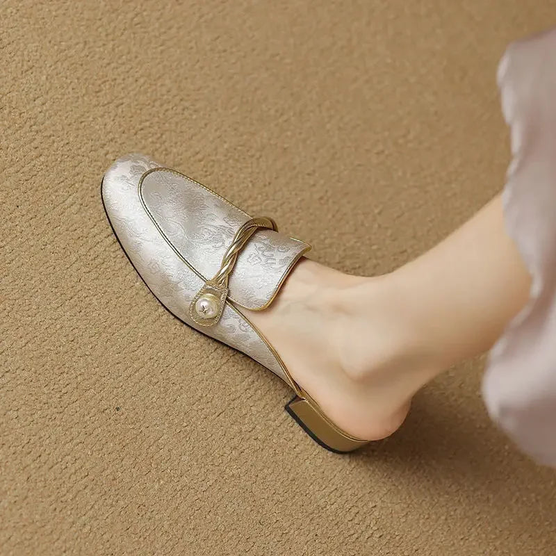 Jasmine Silk Slippers