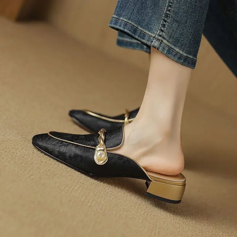 Jasmine Silk Slippers