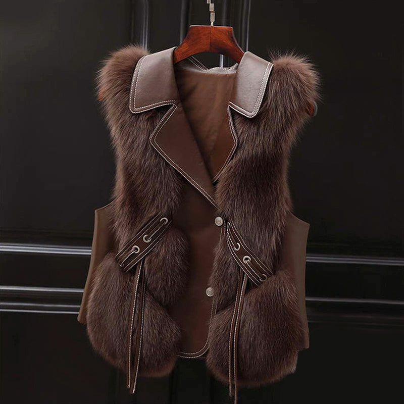 Lapel Fur Wrap