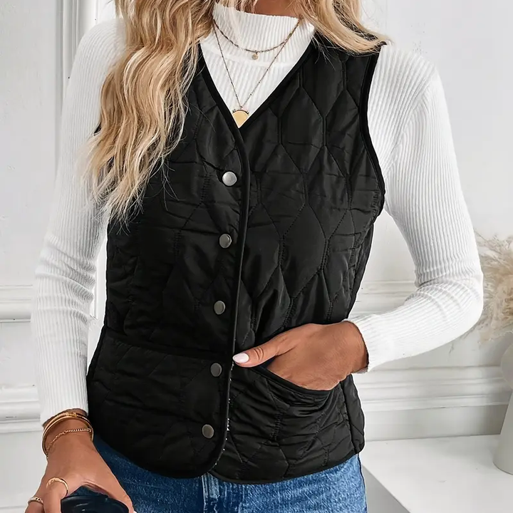 Quilted Sherpa Vest