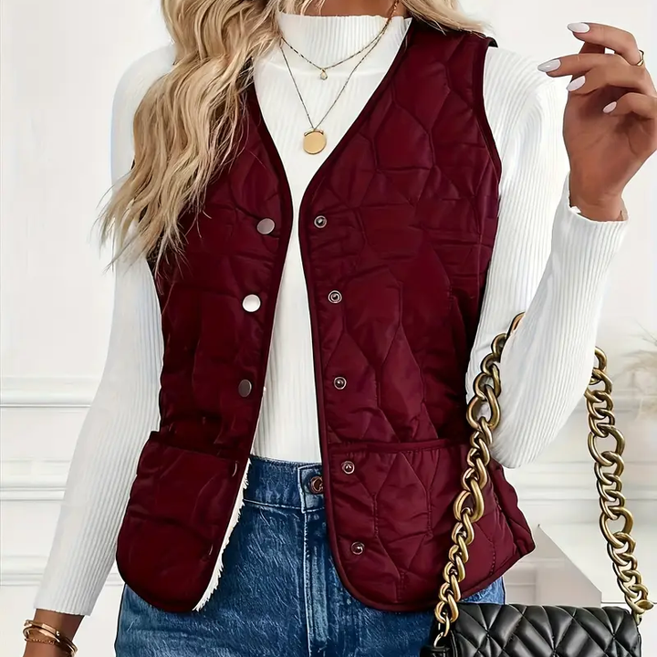 Quilted Sherpa Vest